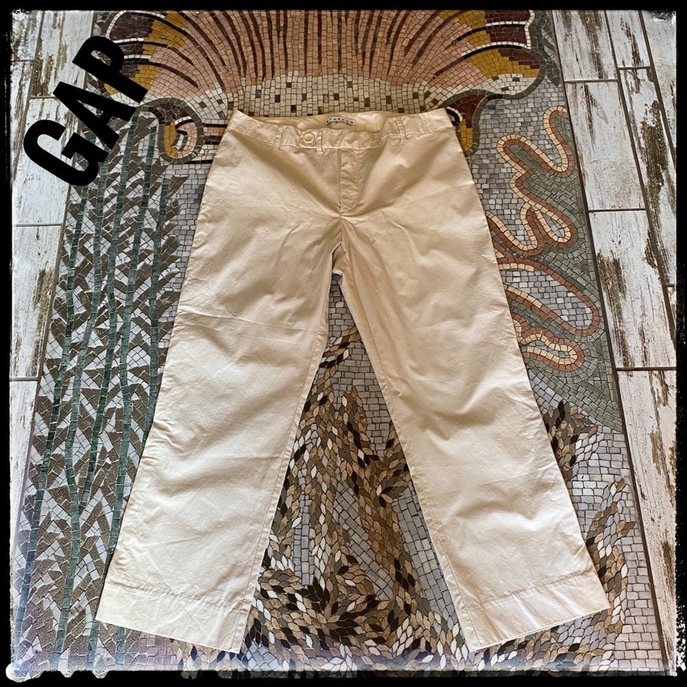 🔥 Gap Stretch Light Khaki Cropped Pants